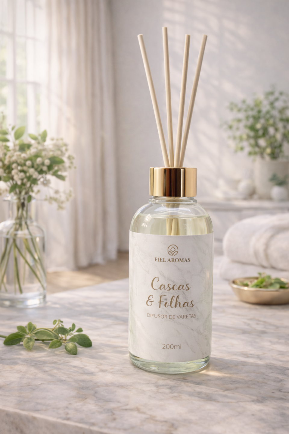 Difusor de Varetas Cascas e Folhas
